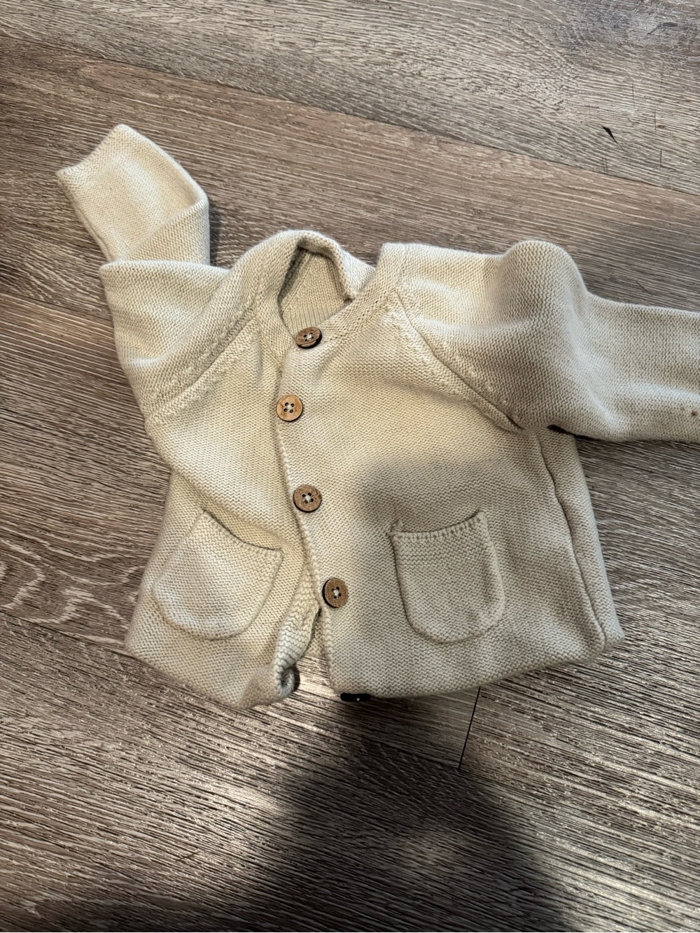 Jamie Kay Cream Knit Baby Cardigan
